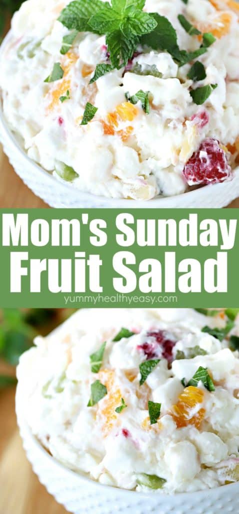 Pinterest image of fruit salad